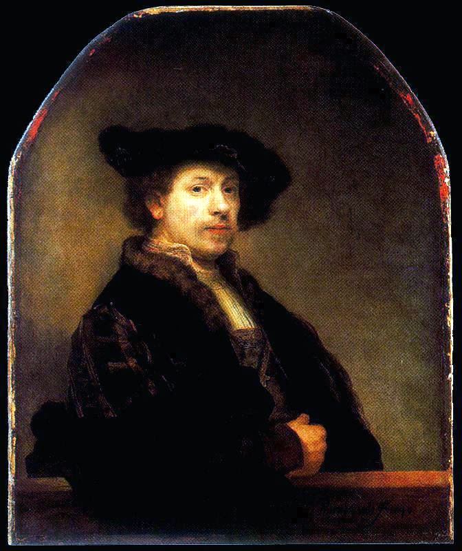 Рембрандт. 
Автопортрет.
1629 г.