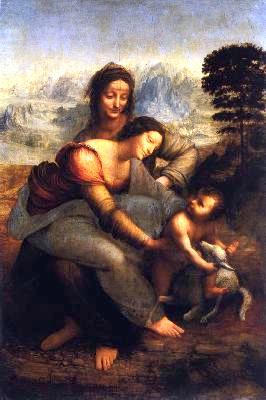 Леонардо да Винчи.
Мадонна с младенцем
и святой Анной.
1508-1510 гг.