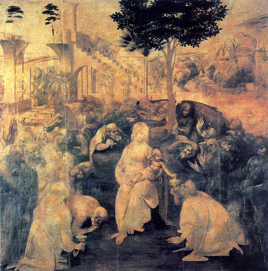 Леонардо да Винчи.
Поклонение волхвов.
1481-1482 гг.