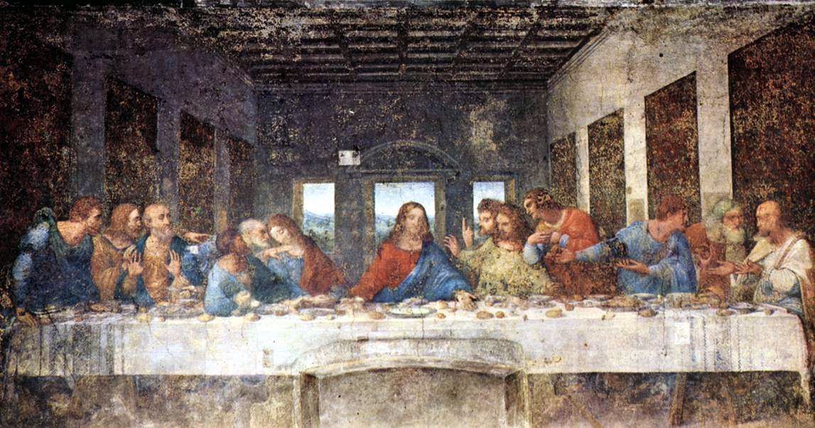 Леонардо да Винчи.
Тайная вечеря.
1495-1497 гг.