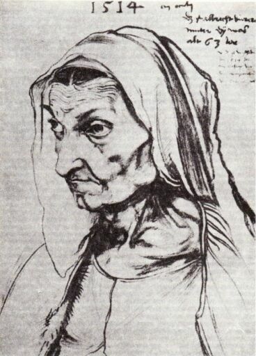 Альбрехт Дюрер.
Портрет Барбары Дюрер,
матери художника.
1514 г.