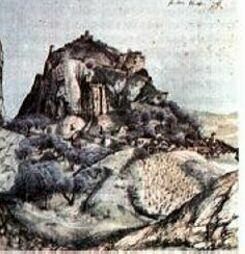 Альбрехт Дюрер.
Вид Арко.
Акварель. 
1495 г.