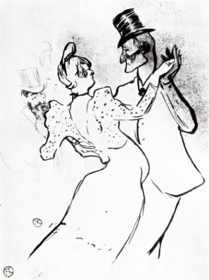 А. Тулуз-Лотрек.
Ла Гулю и Валентин.
1894 г.