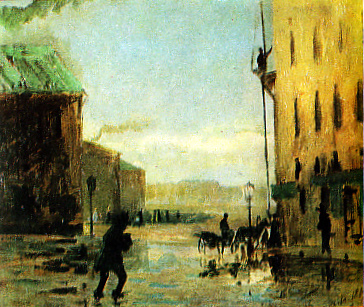 Ф. Васильев.
После дождя 
(Петербургская улица)
1867 г.