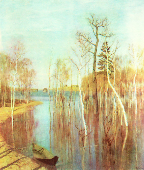 И. Левитан.
Весна - большая вода.
1897 г.