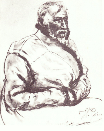 И. Репин.
Портрет отца.
Карандаш.
1880 г.